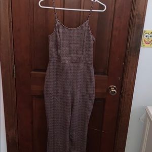 plaid jumpsuit